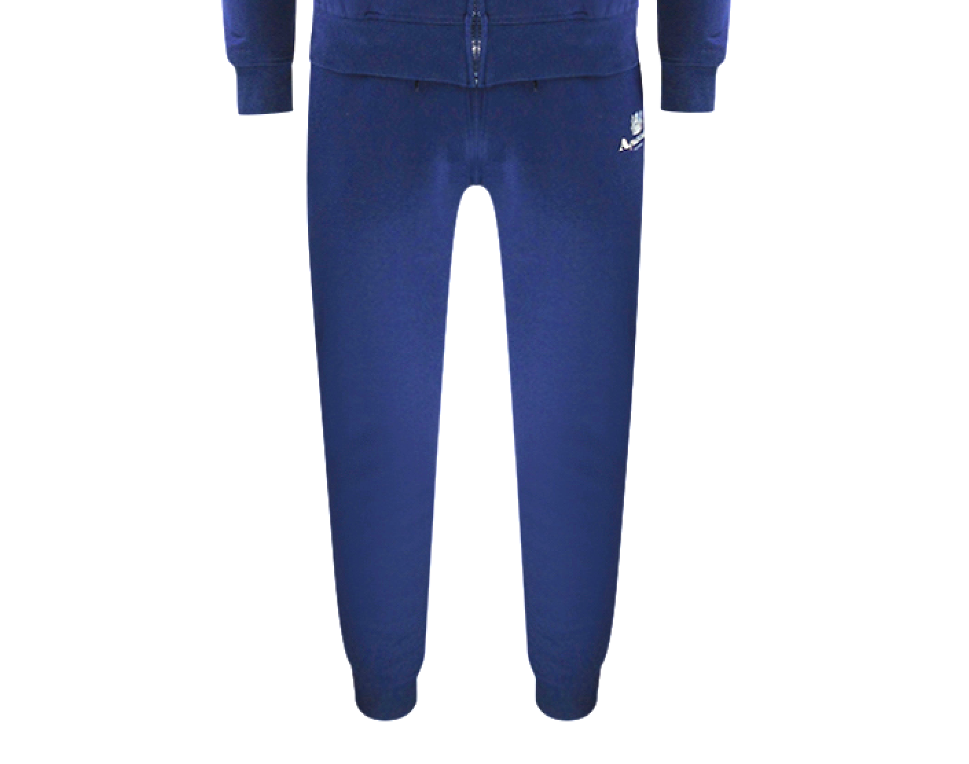 Aquascutum Aa_Ow04_St004Ogo Zf Hoodie Navy St004 Navy Blue Zip Hoodie And Track Pants Set Male