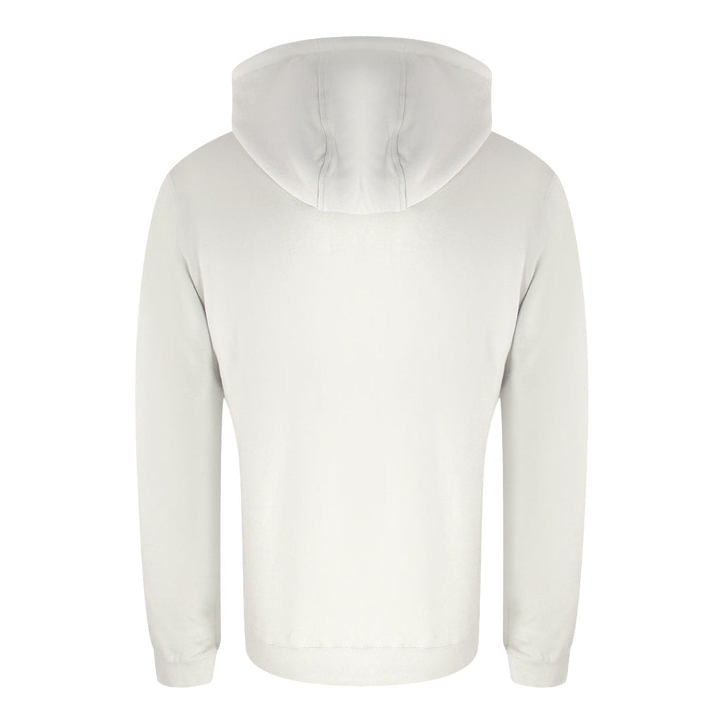 Aquascutum Active Bold Logo White Hoodie SW001 24