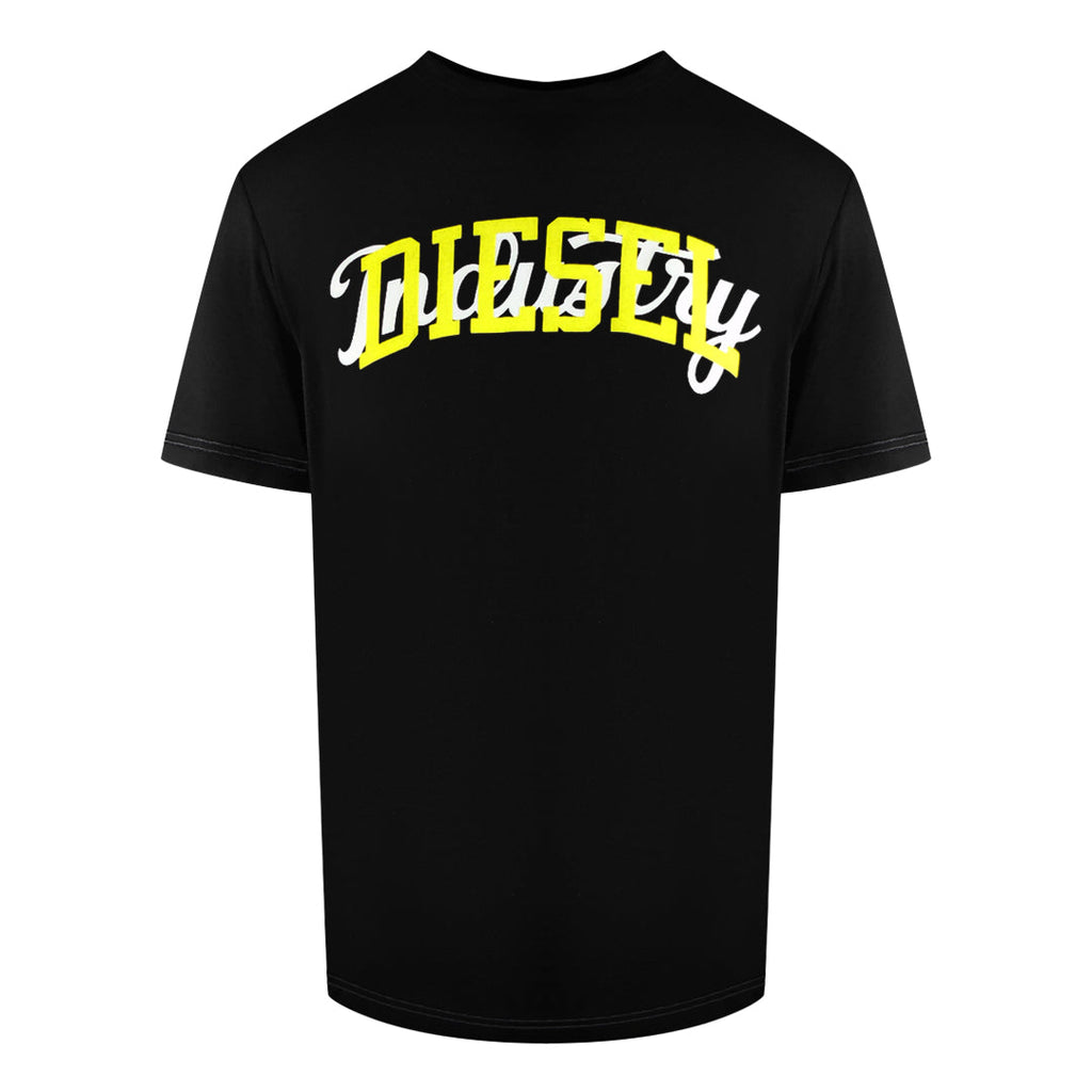 Diesel Double Industry Logo Black T-Shirt S