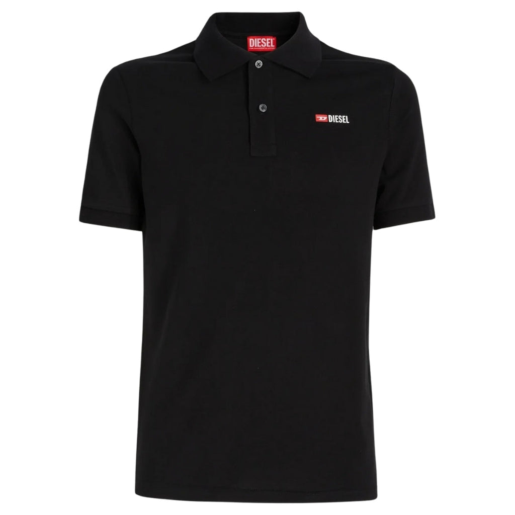 Diesel T-Smith-Div Black Polo Shirt XS