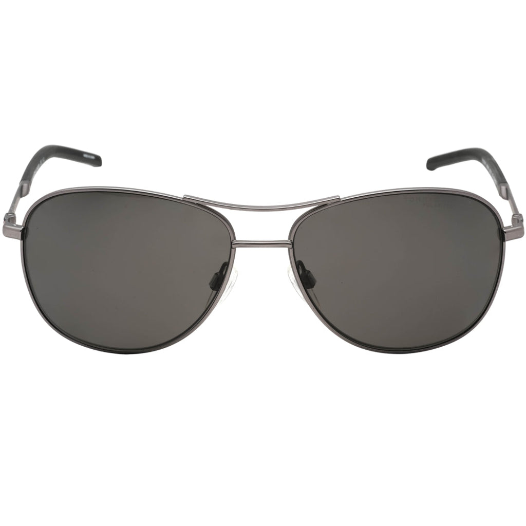 Tommy Hilfiger Grey PZ Lens Matte Dark Ruthenium Silver Sunglasses One Size