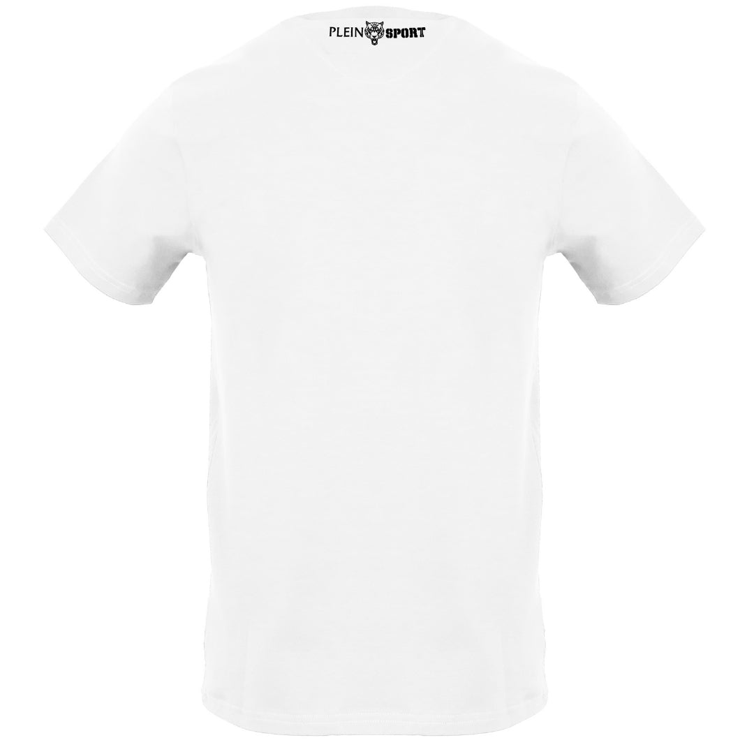 Plein Sport Large Signature Logo White T-Shirt S