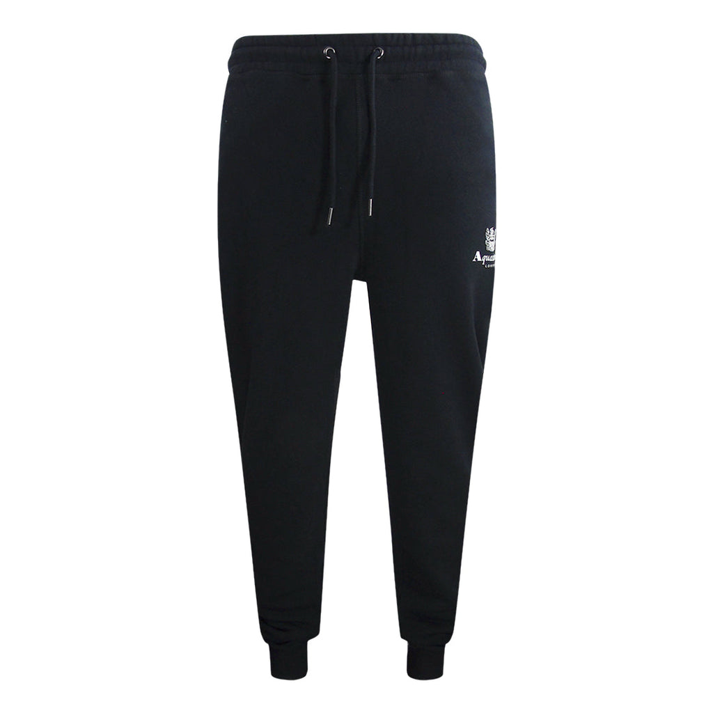 Aquascutum Active Basic Rib Track Pant Black Sweatpants TR001 16