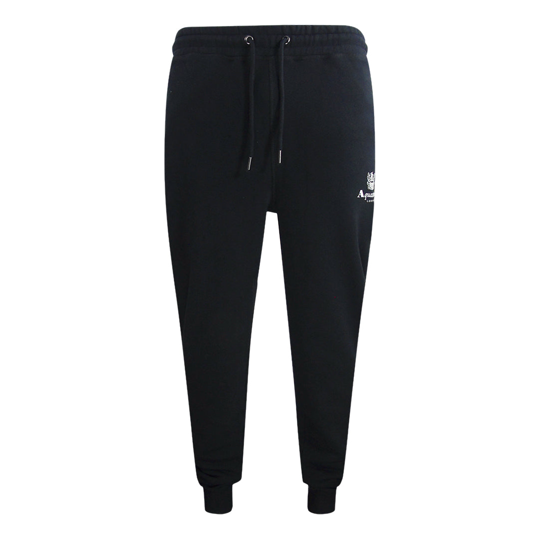 Aquascutum Active Basic Rib Track Pant Black Sweatpants TR001 16