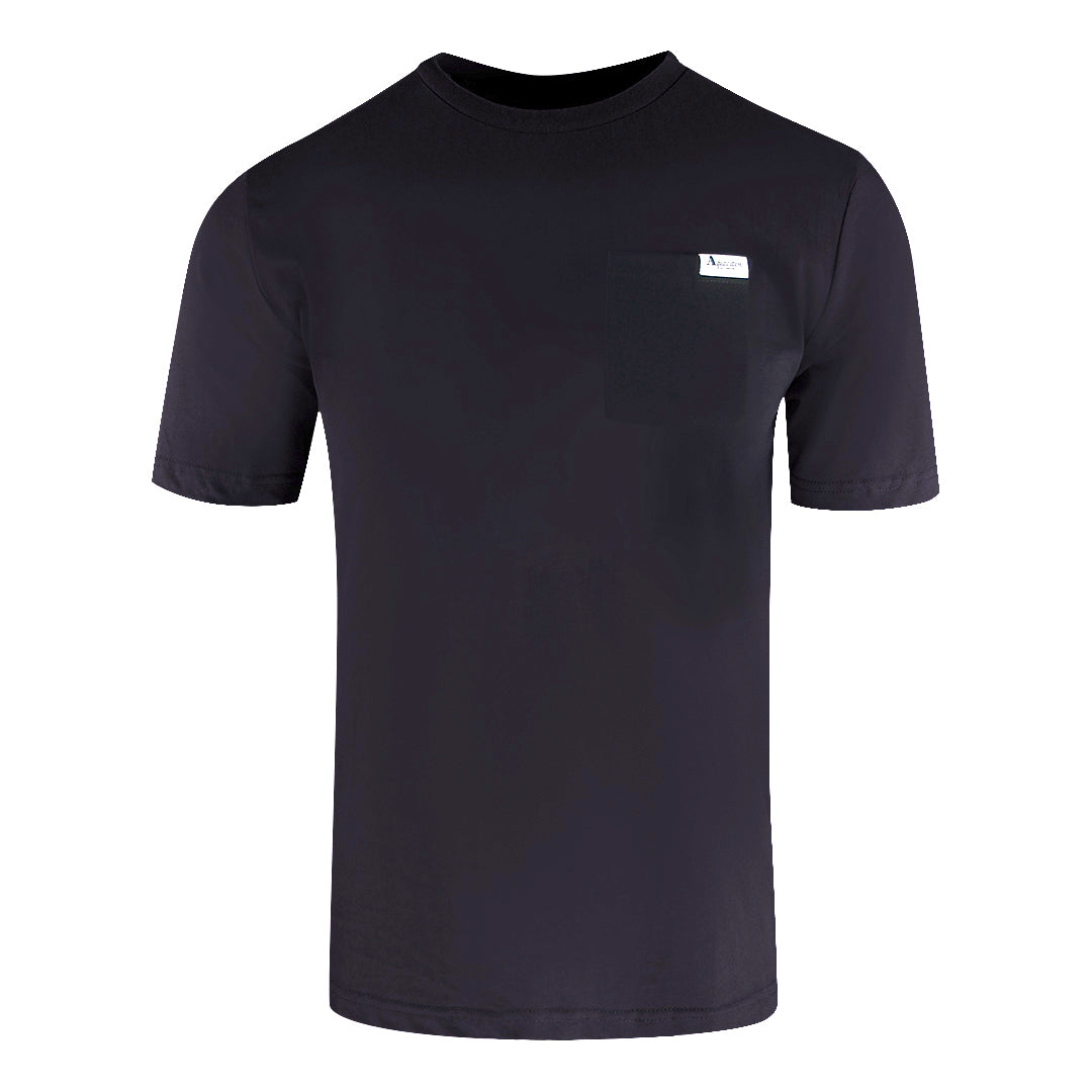 Aquascutum Active Small Pocket Black T-Shirt TS007 16