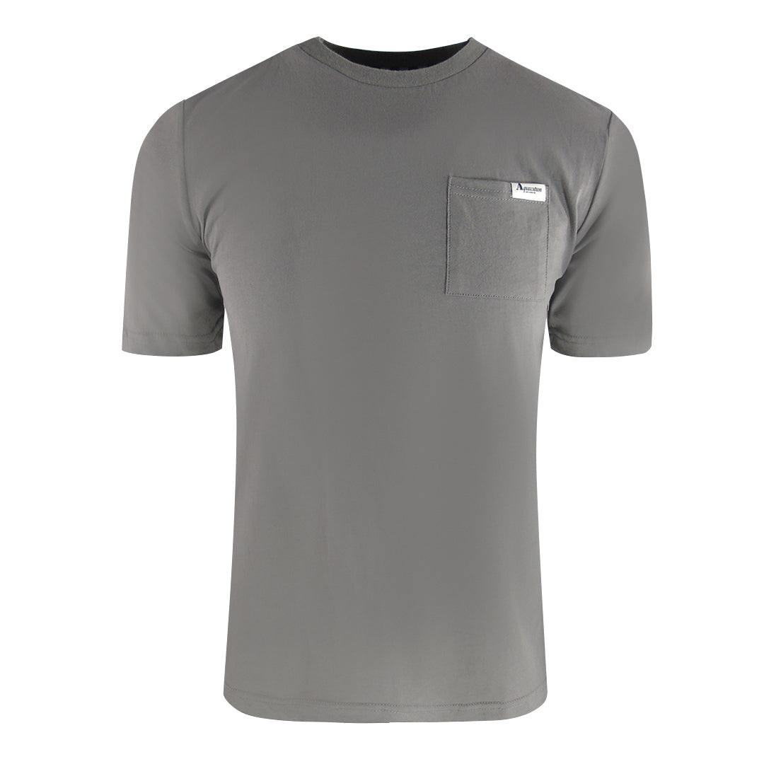 Aquascutum Active Small Pocket Grey T-Shirt TS007 25