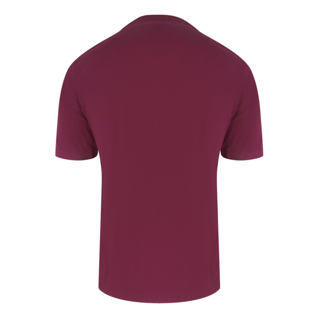 Aquascutum Active Small Pocket Burgundy T-Shirt TS007 26