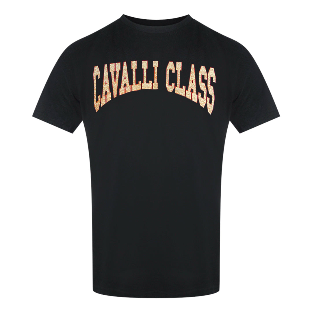 Cavalli Class Txt61A Jd060 05051 Black T-Shirt Mens M