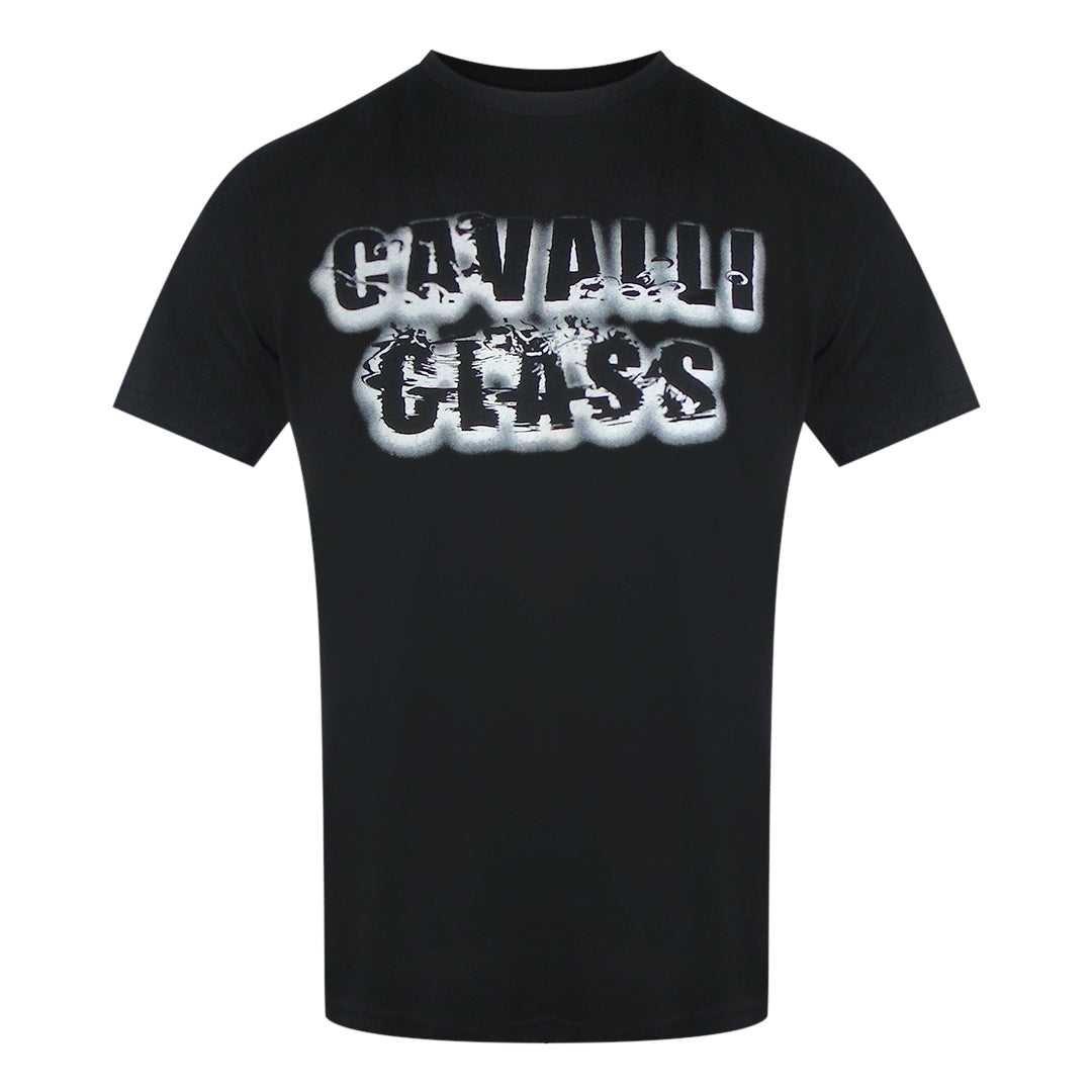 Cavalli Class Txt61C Jd060 05051 Black T-Shirt Mens M