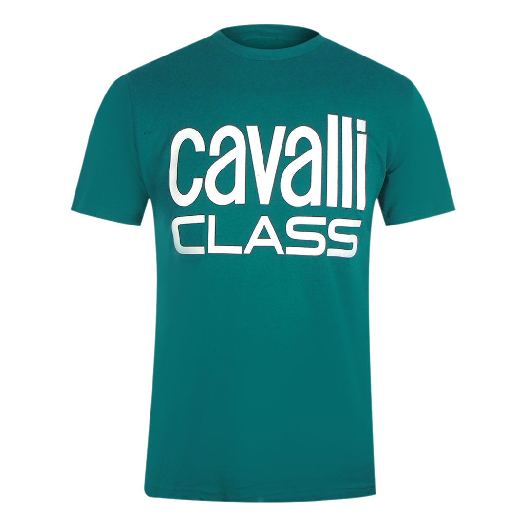 Cavalli Class Txt61F Jd060 04038 Green Ottanio T-Shirt Mens S