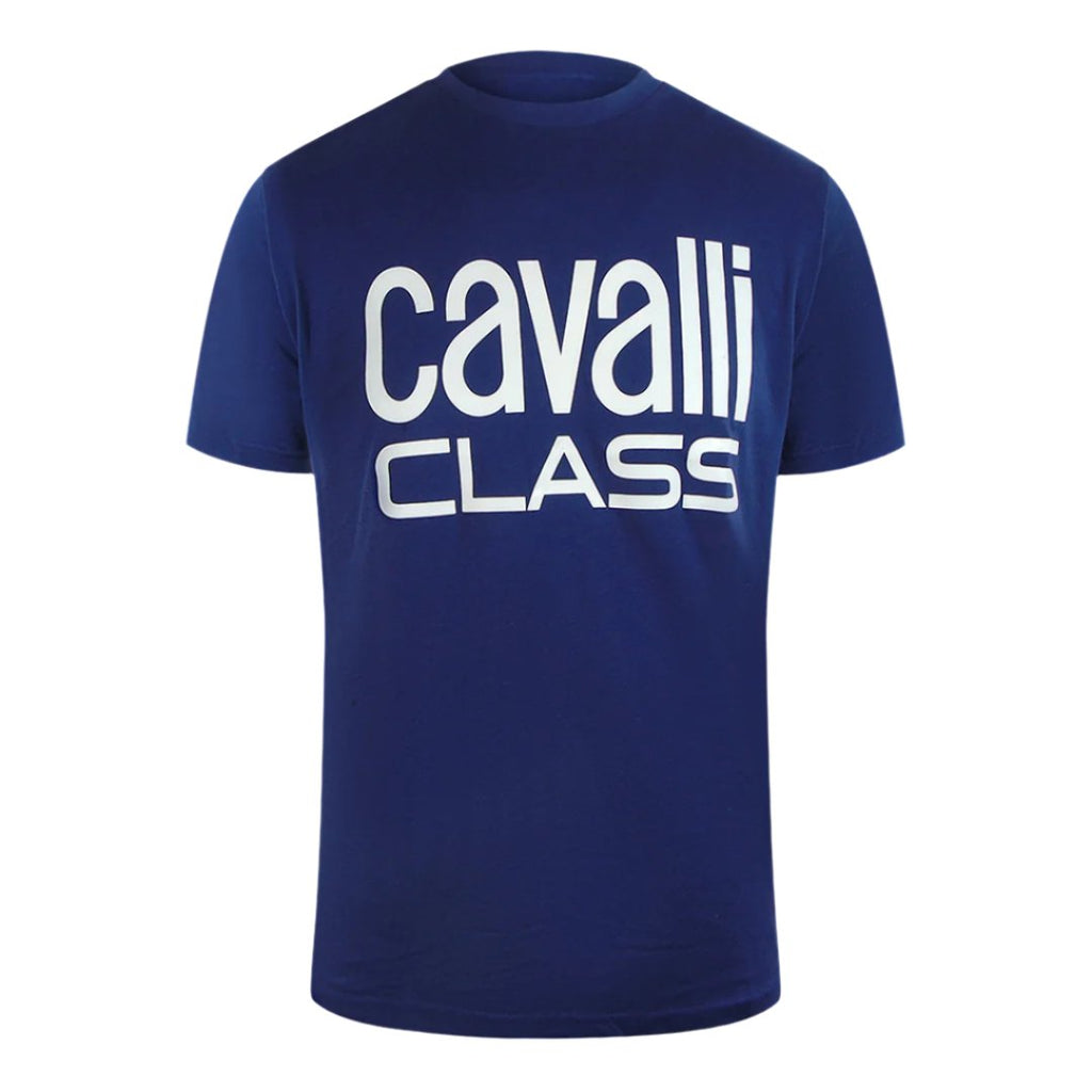 Cavalli Class Txt61F Jd060 04551 Iris Blue T-Shirt Mens M