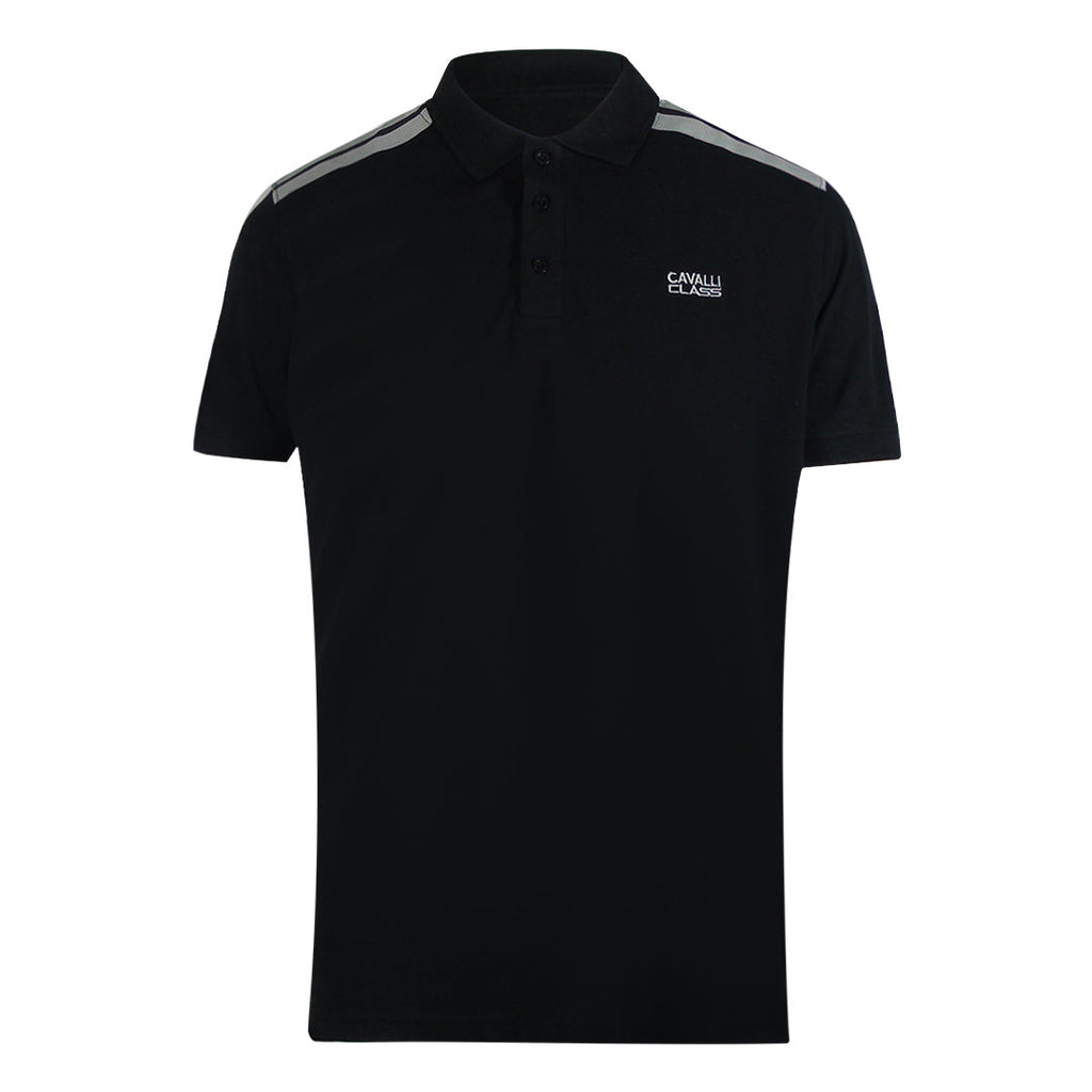 Cavalli Class Txt64D Kb002 05051 Black S S Polo Mens - Style Centre Wholesale