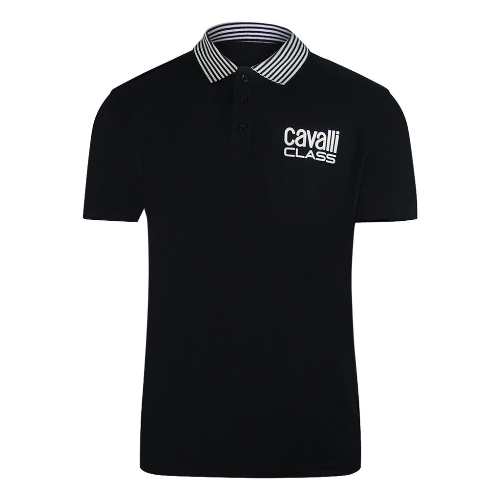 Cavalli Class Txt64E Kb002 05051 Black S S Polo Mens - Style Centre Wholesale