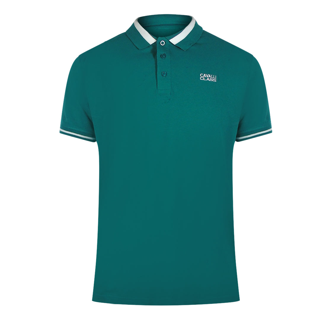 Cavalli Class Txt64R Kb002 04038 Green Ottanio S S Polo Mens - Style Centre Wholesale