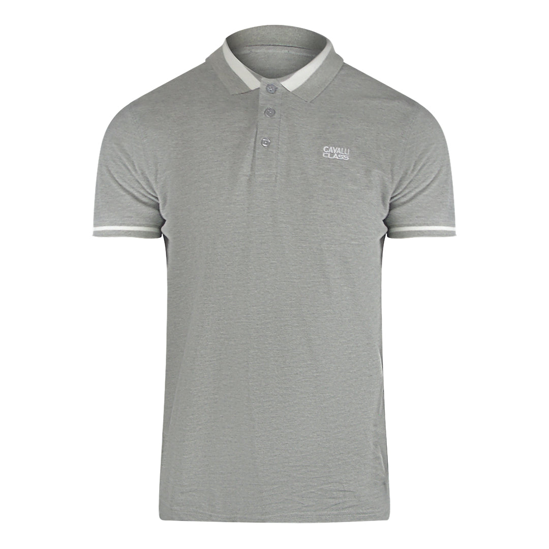 Cavalli Class Txt64R Kb002 05001 Grey S S Polo Mens - Style Centre Wholesale