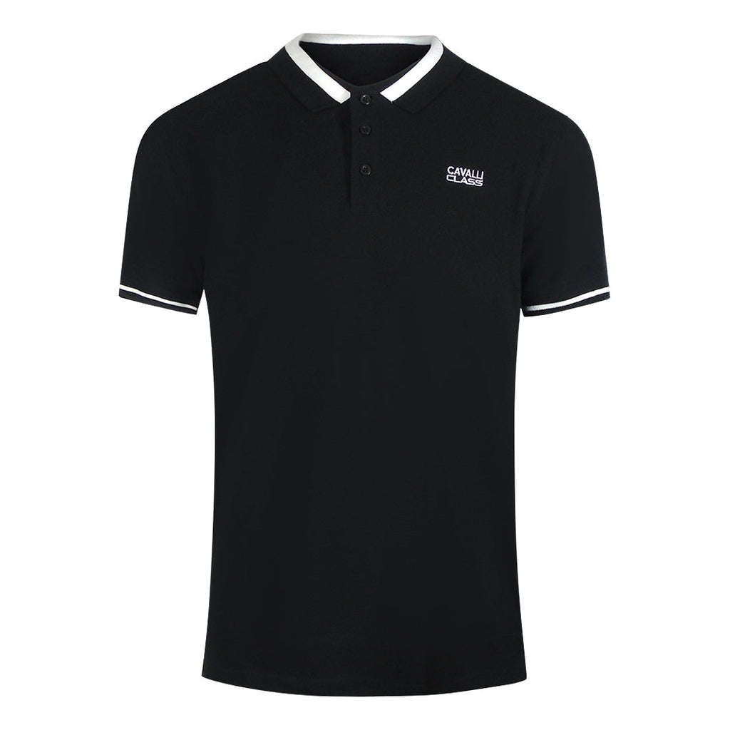 Cavalli Class Txt64R Kb002 05051 Black S S Polo Mens - Style Centre Wholesale