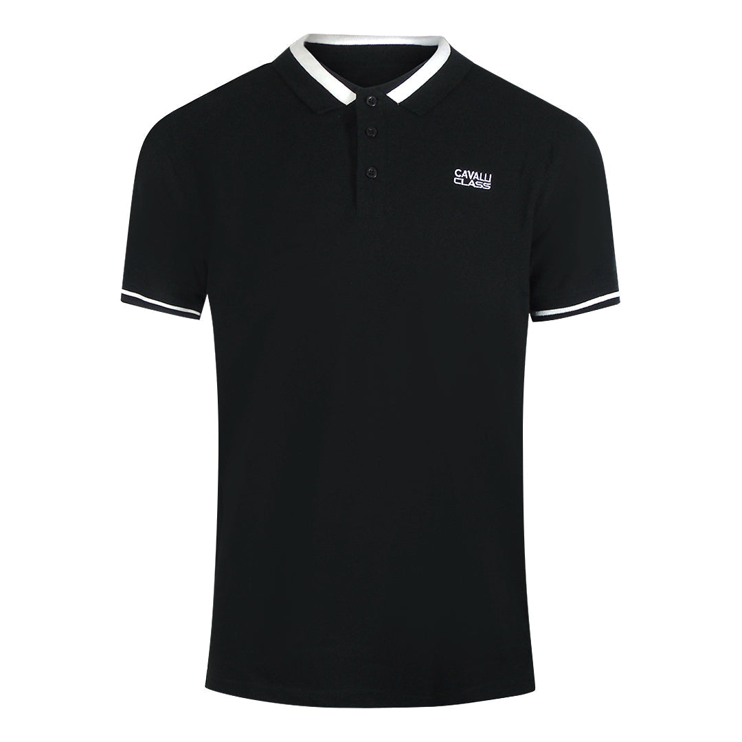 Cavalli Class Txt64R Kb002 05051 Black S S Polo Mens - Style Centre Wholesale