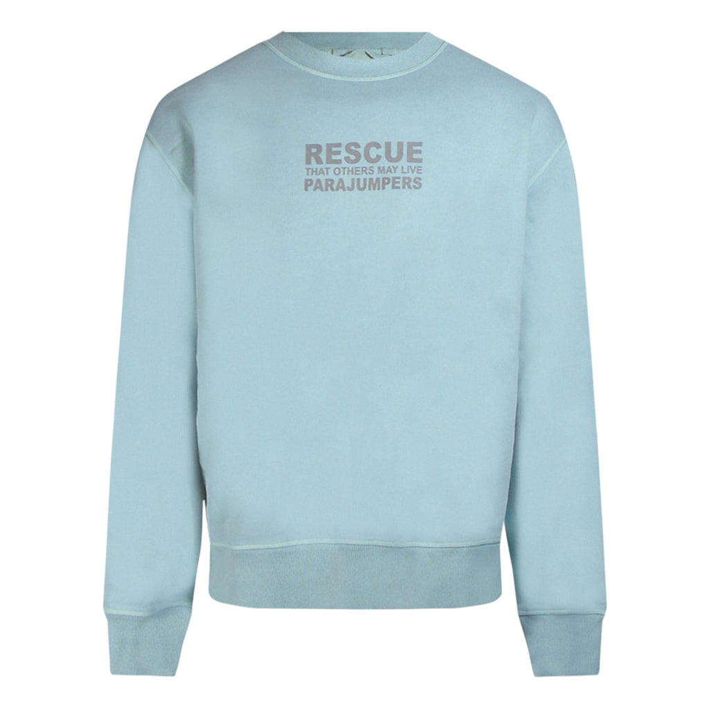 Parajumpers Rescue Logo Light Blue Sweatshirt L