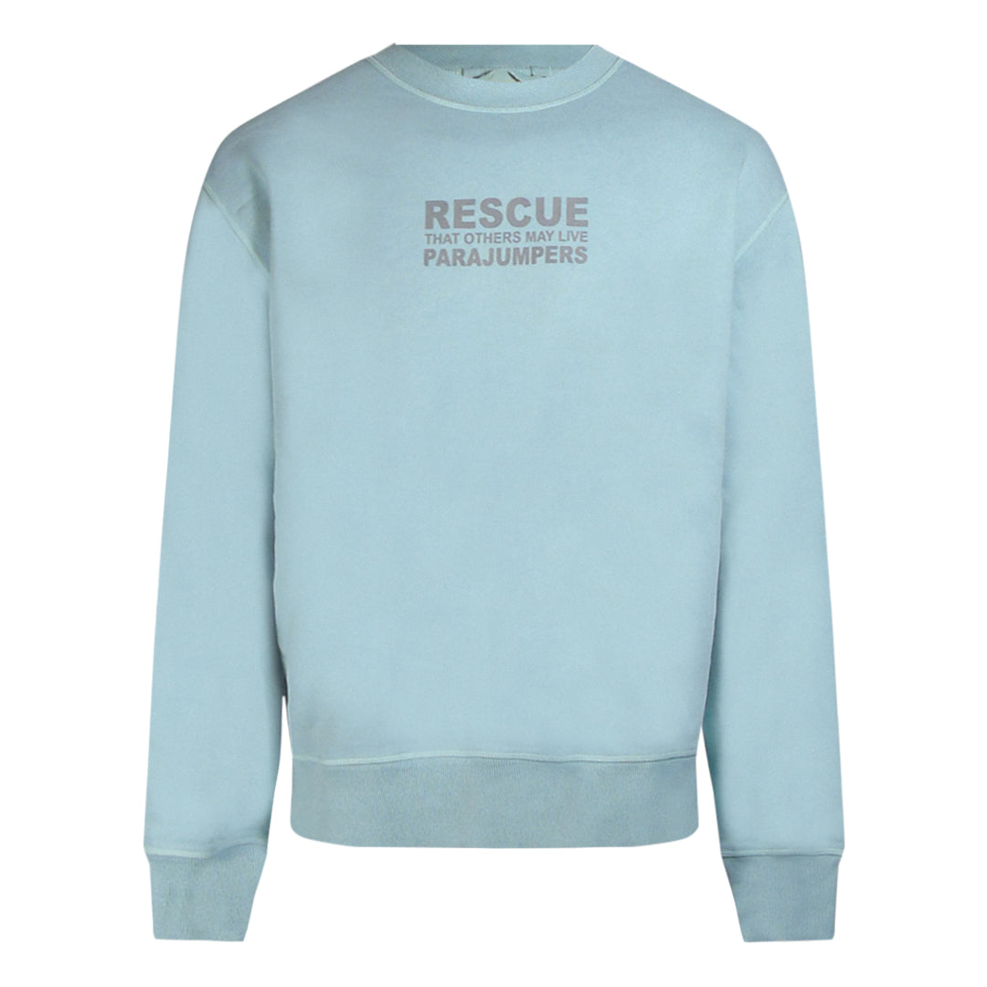 Parajumpers Rescue Logo Light Blue Sweatshirt L