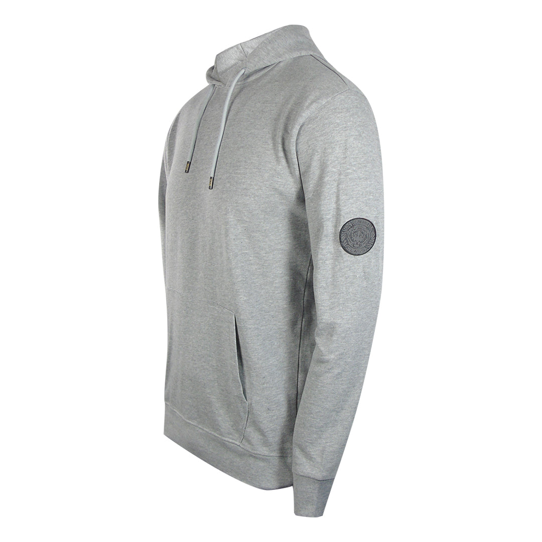 Cavalli Class Txt68I Cf050 05014 Grey Melange Hoodie Sweatshirt Mens - Style Centre Wholesale