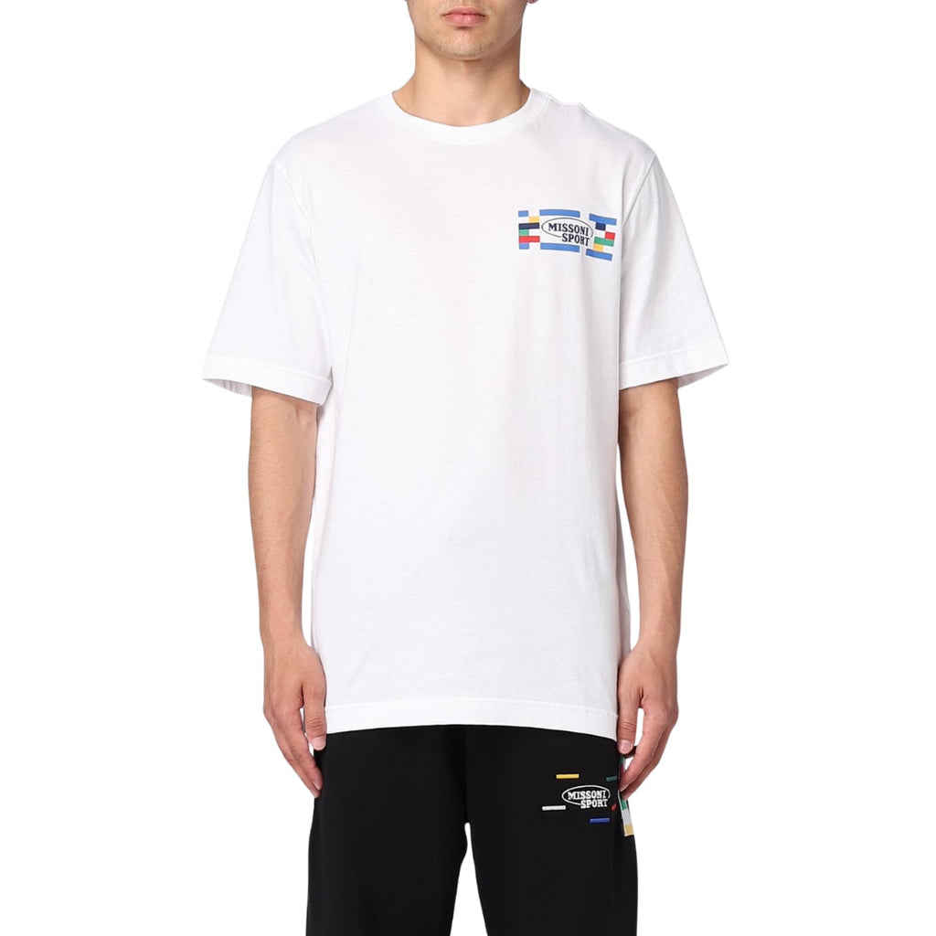 Missoni Short Sleeve T-Shirt White And Multicolor  Heritage S