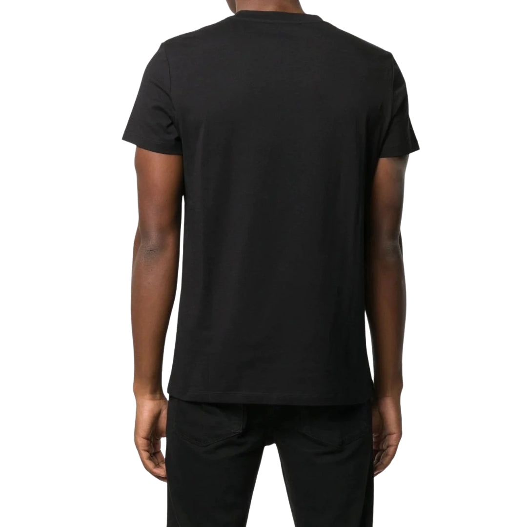 BALMAIN UH01601I380 Balmain Paris Multi Logo Black T-Shirt EAB BLACK T-SHIRT MALE S
