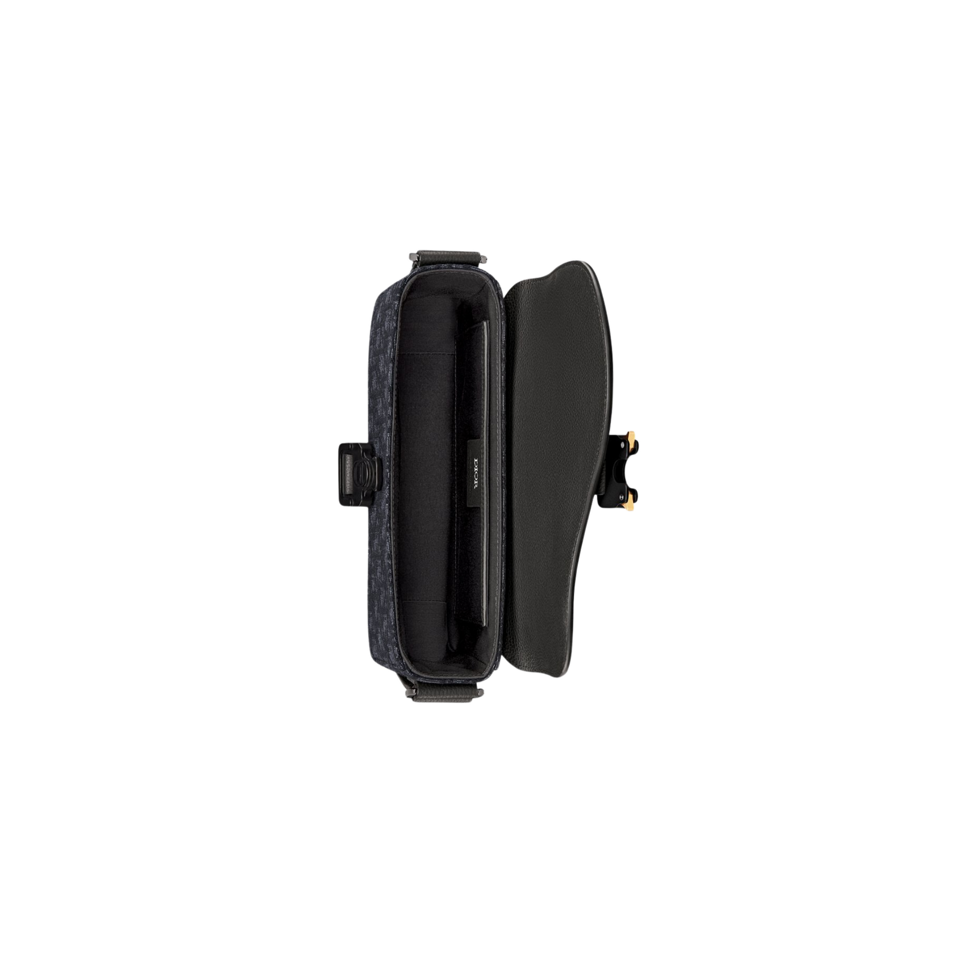 Dior Saddle Flap Messenger Bag Black