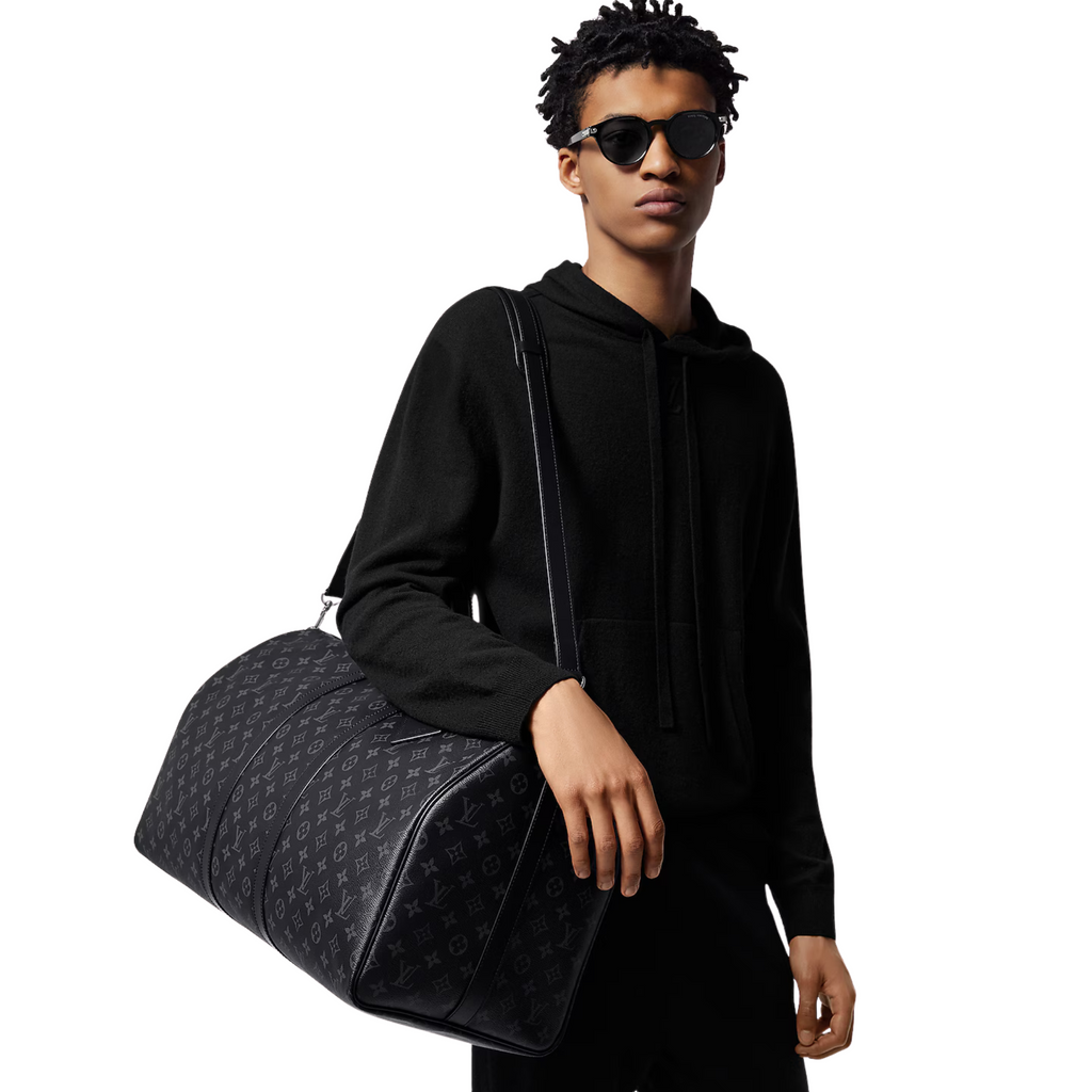 Louis Vuitton Keepall 55 Black Monogram