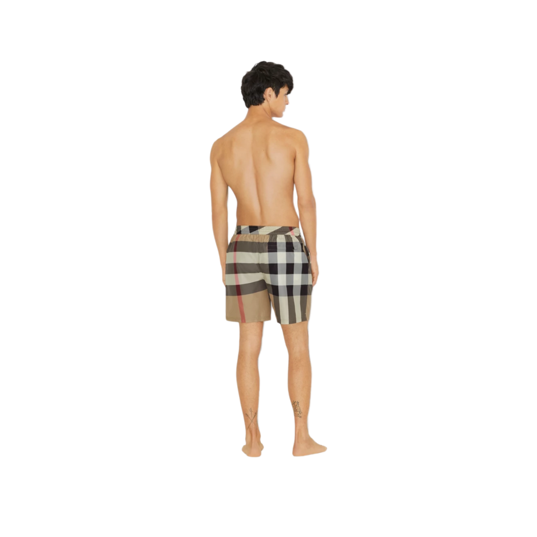 Burberry Check Swim Shorts Archive Beige