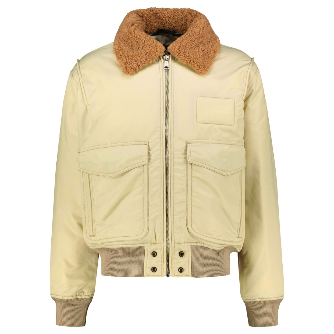 Diesel W-Carlo-NW Tidal Foam Cream Jacket  W-CARLO-NW GIACCA A070240KAUX 1AE