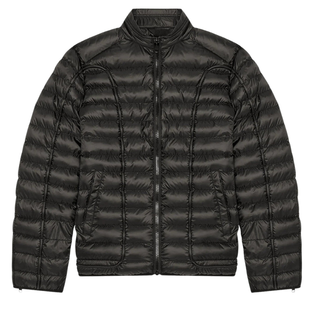 Diesel Plain Black Padded Jacket S