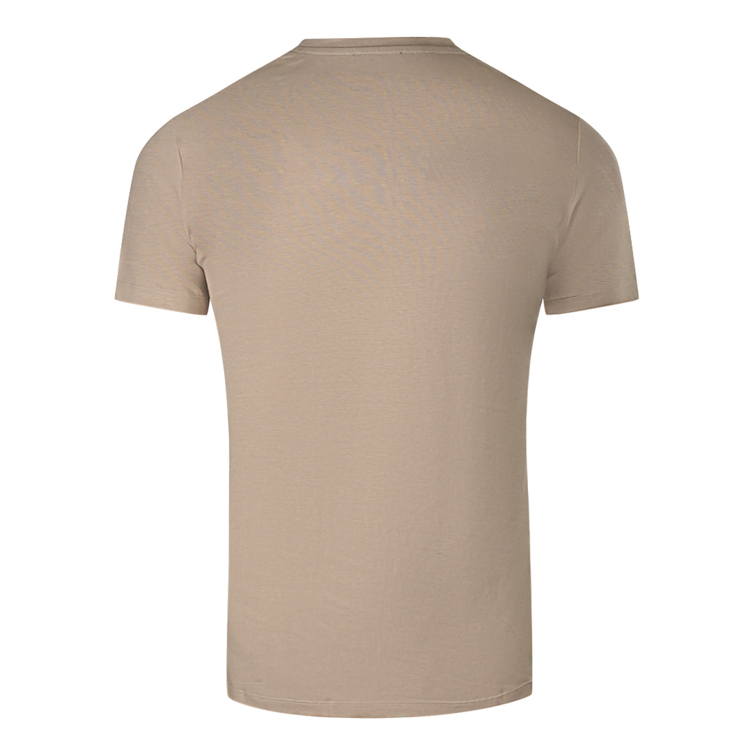 Balmain Brand Embossed Logo Sand T Shirt