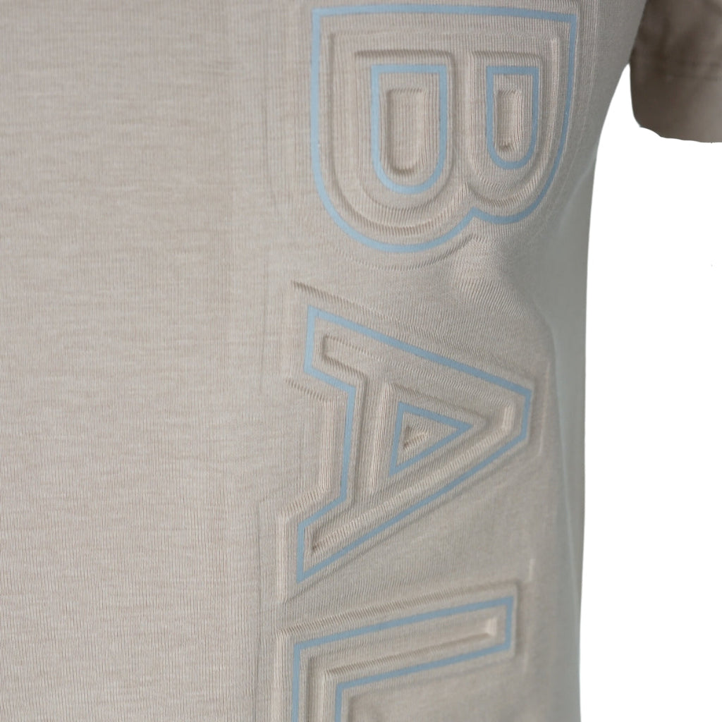 Balmain Brand Embossed Logo Sand T Shirt