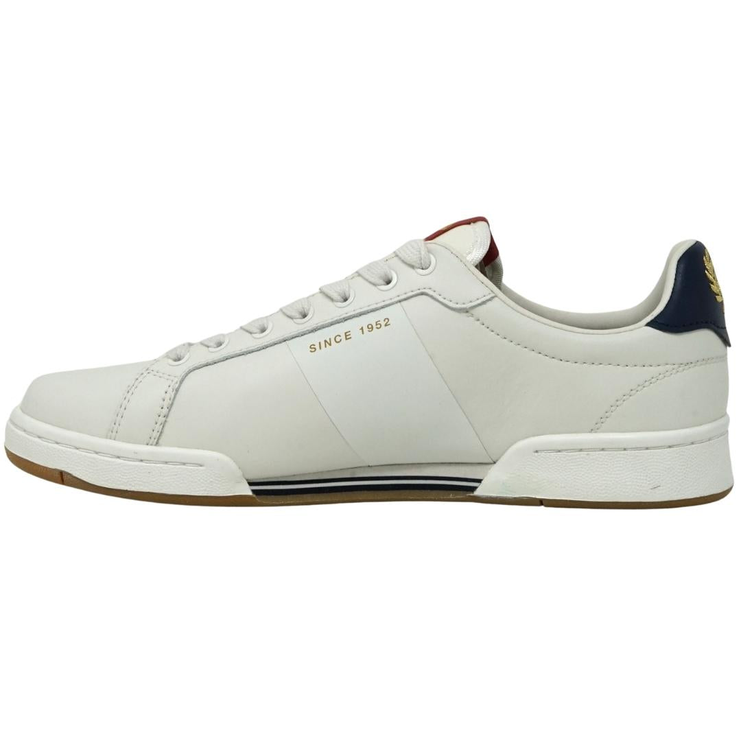 Fred Perry B1258 162 White Leather Trainers