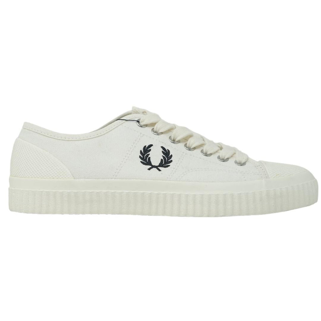 Fred Perry Hughes Low Canvas Light Ecru Trainers B8108 760