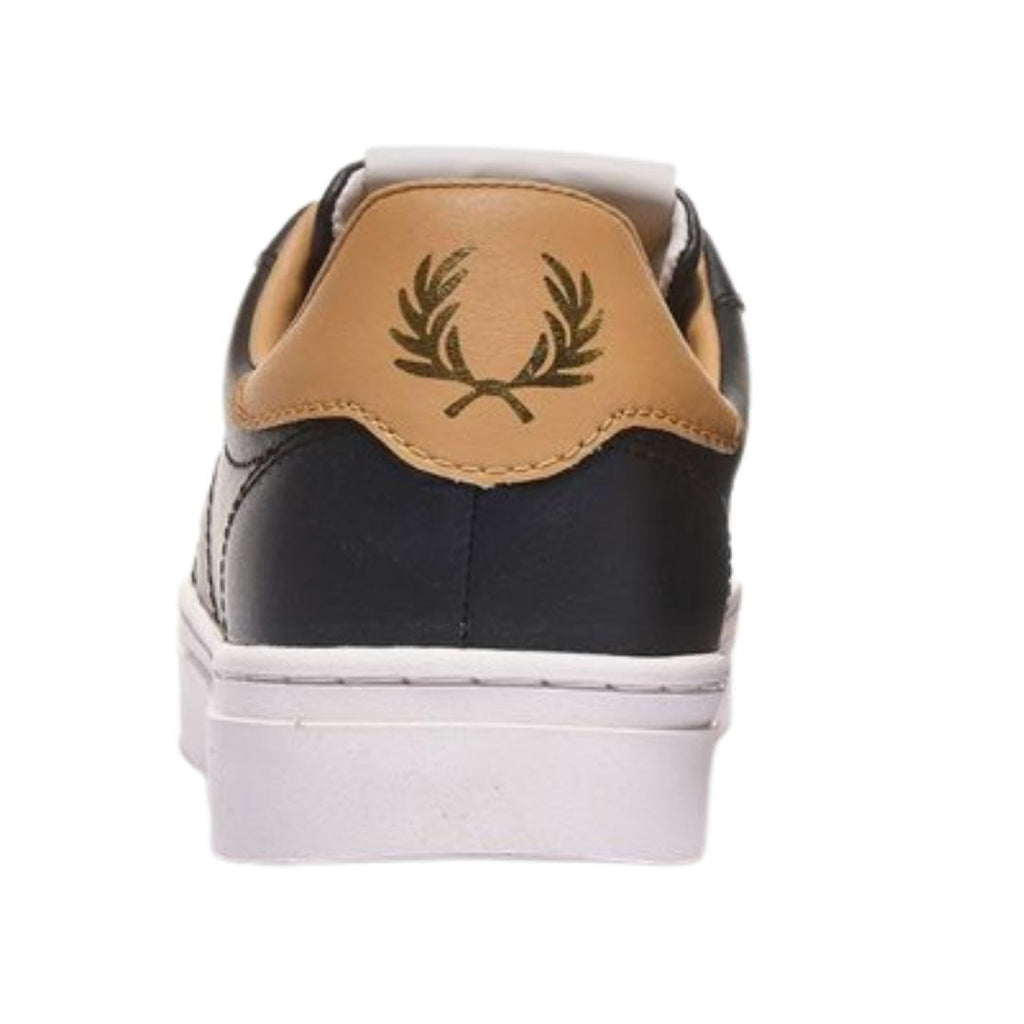 Fred Perry Spencer Vulc Leather B8350 102 Black Trainers B8350 102