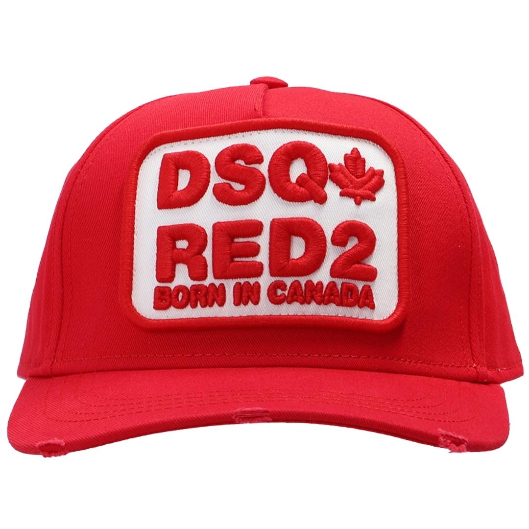 Dsquared2 Block Red 2 Logo Red Cap BCM0498 05C00001 4065