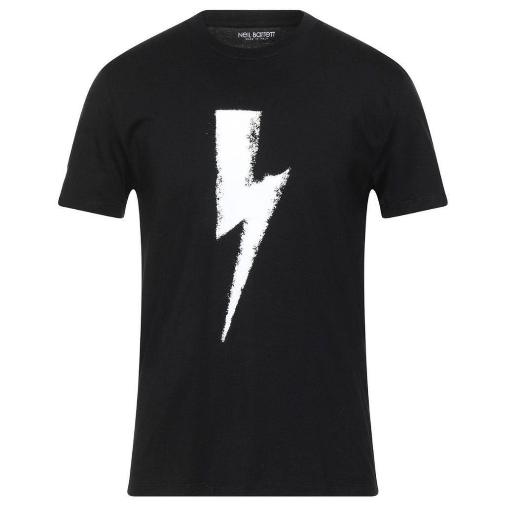 Neil Barrett Chalk Bolt Black T Shirt BJT006S R514S4