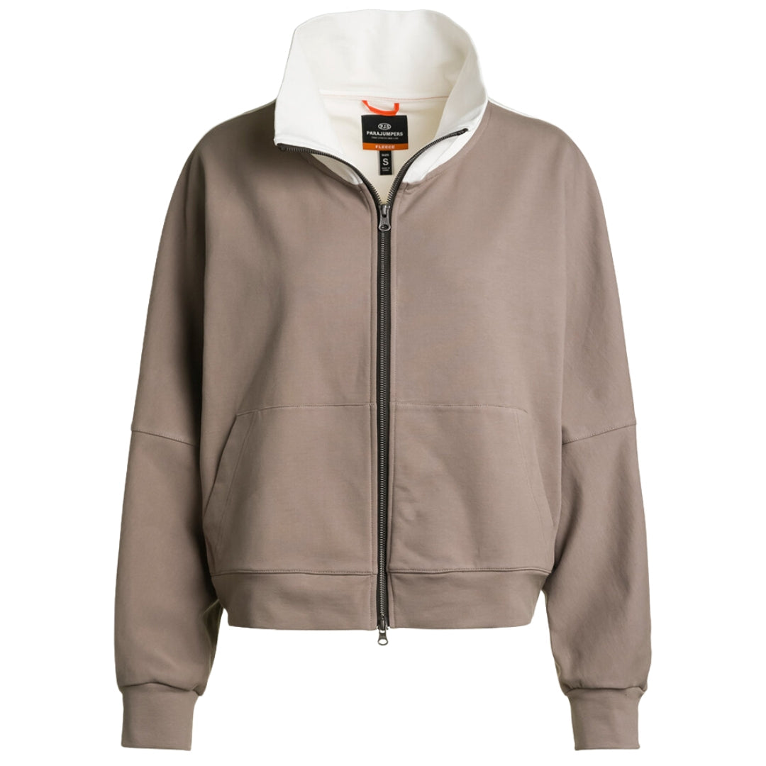 Parajumpers Borea Brown Zip Up Sweater Borea 776505