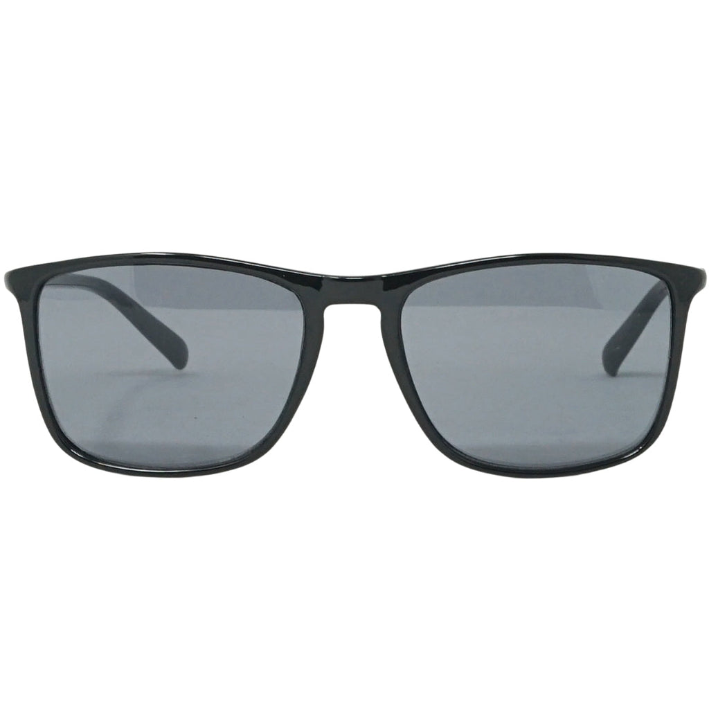 Calvin Klein Solid Smoke Lens Shiny Black Sunglasses Ck20524S 001