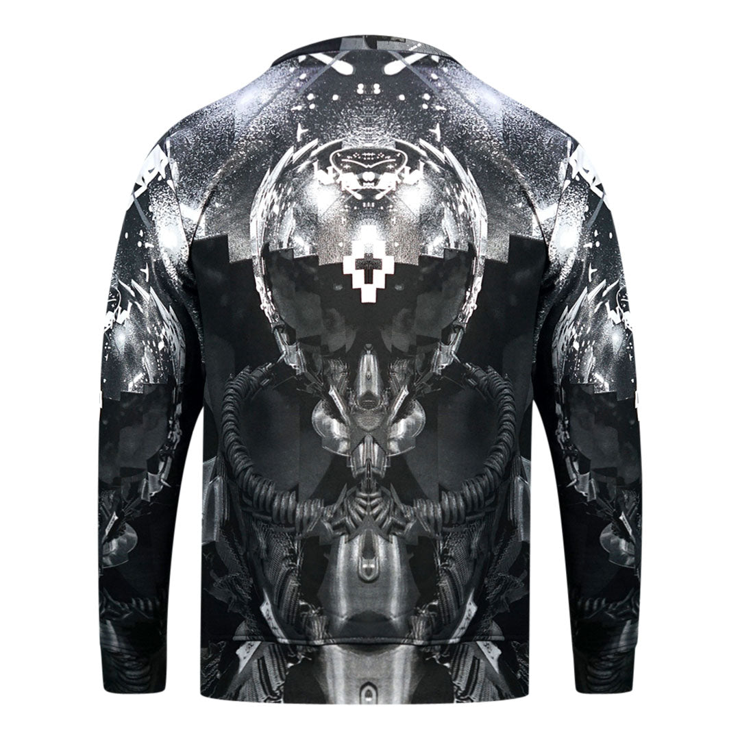Marcelo Burlon Graphic Motif Black Jumper CMBA005F15002051 1001