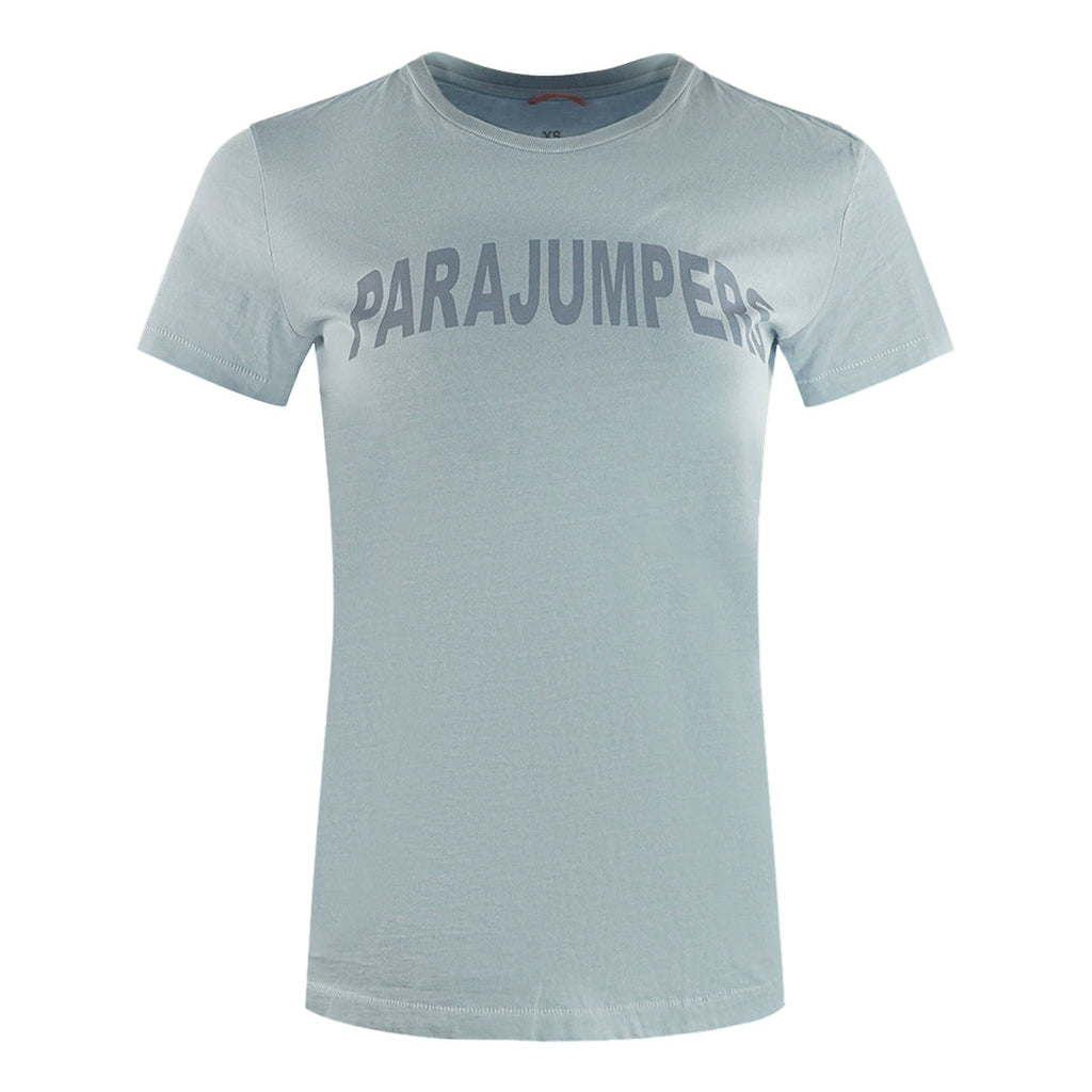 Parajumpers Cristie Brand Logo Vapour Blue T Shirt Cristie 609