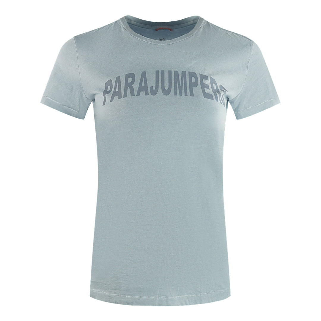Parajumpers Cristie Brand Logo Vapour Blue T Shirt Cristie 609