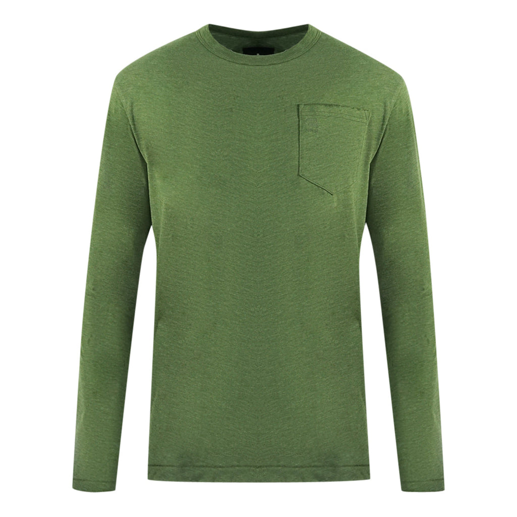 GStar Raw Long Sleeve Bronze Green TShirt D0198043 6059