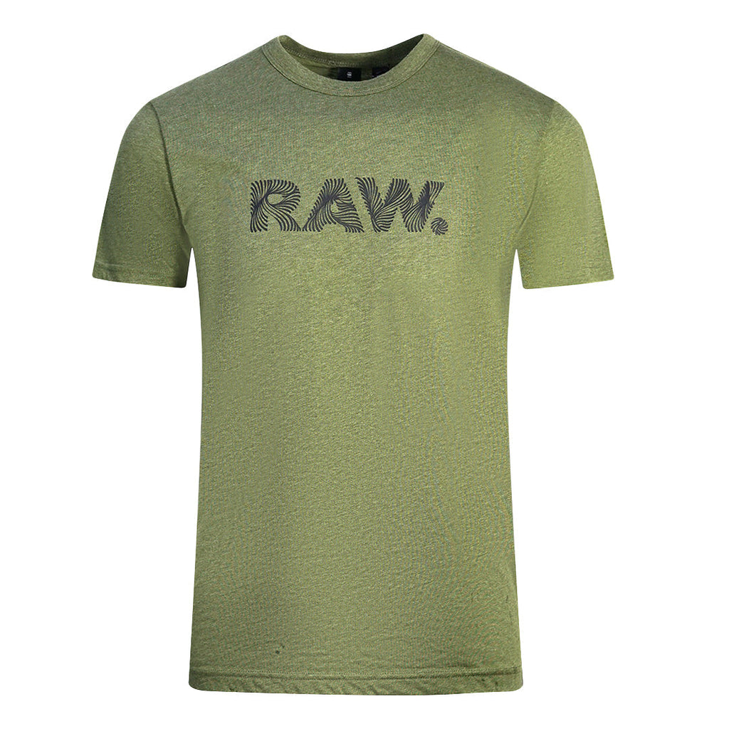 G Star Raw Eramin Green T Shirt D07969 2757 1407