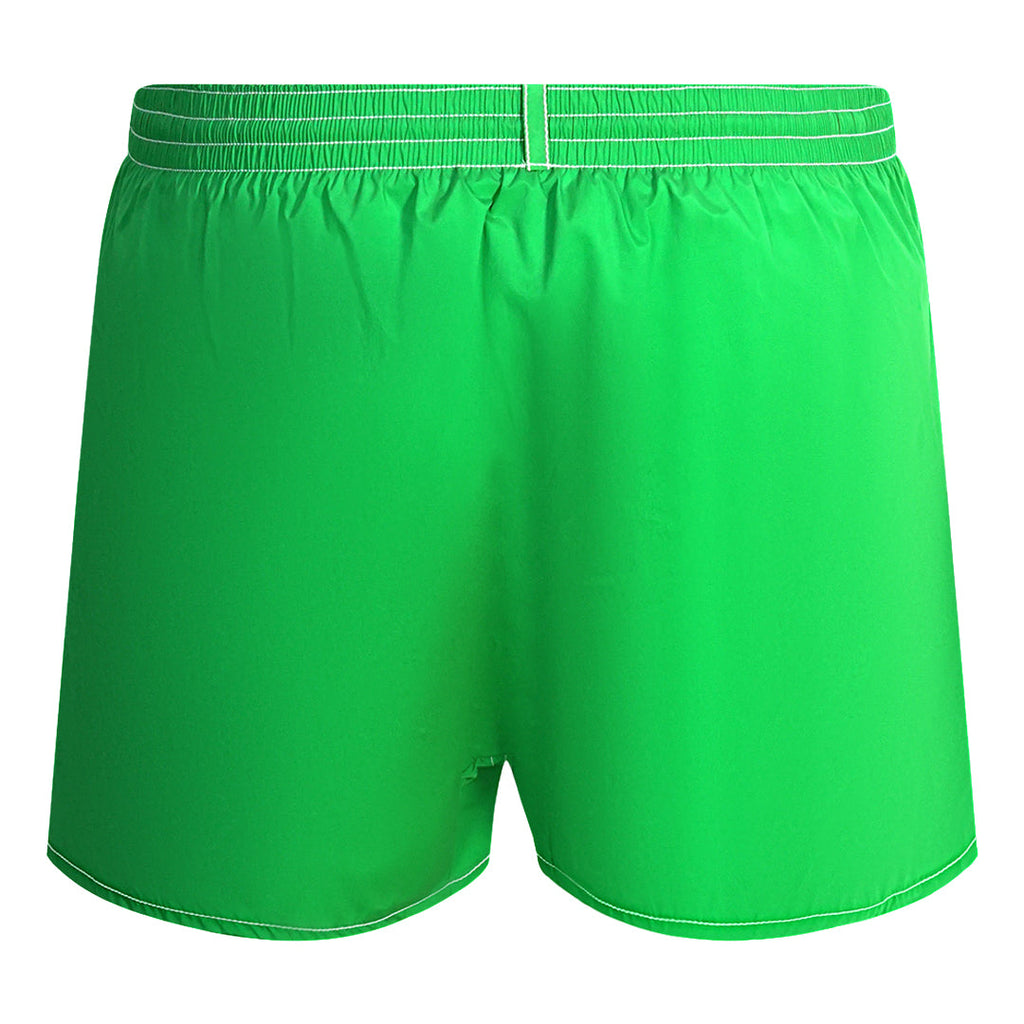 Dsquared2 Multi Colour Block Logo Green Swim Shorts