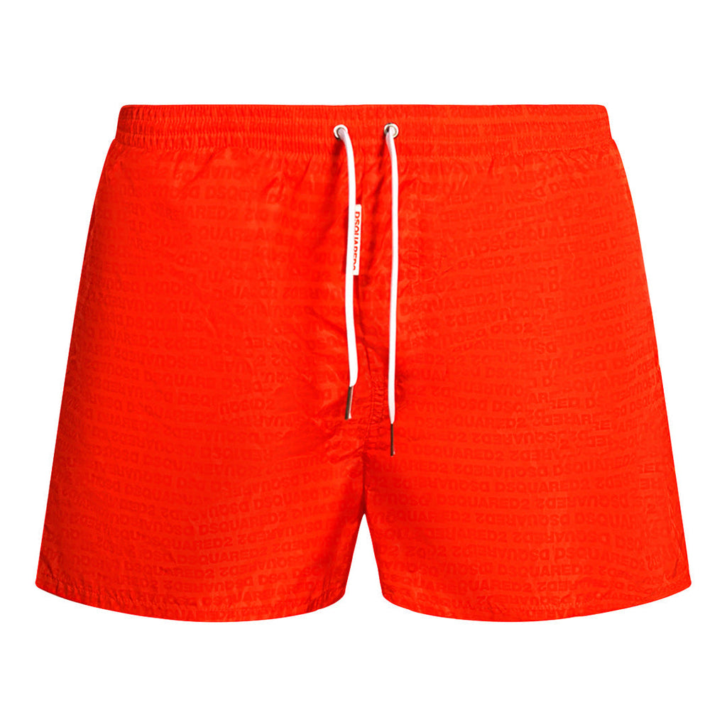 Dsquared2 All Over Design Red Swim Shorts D7B644630 81048