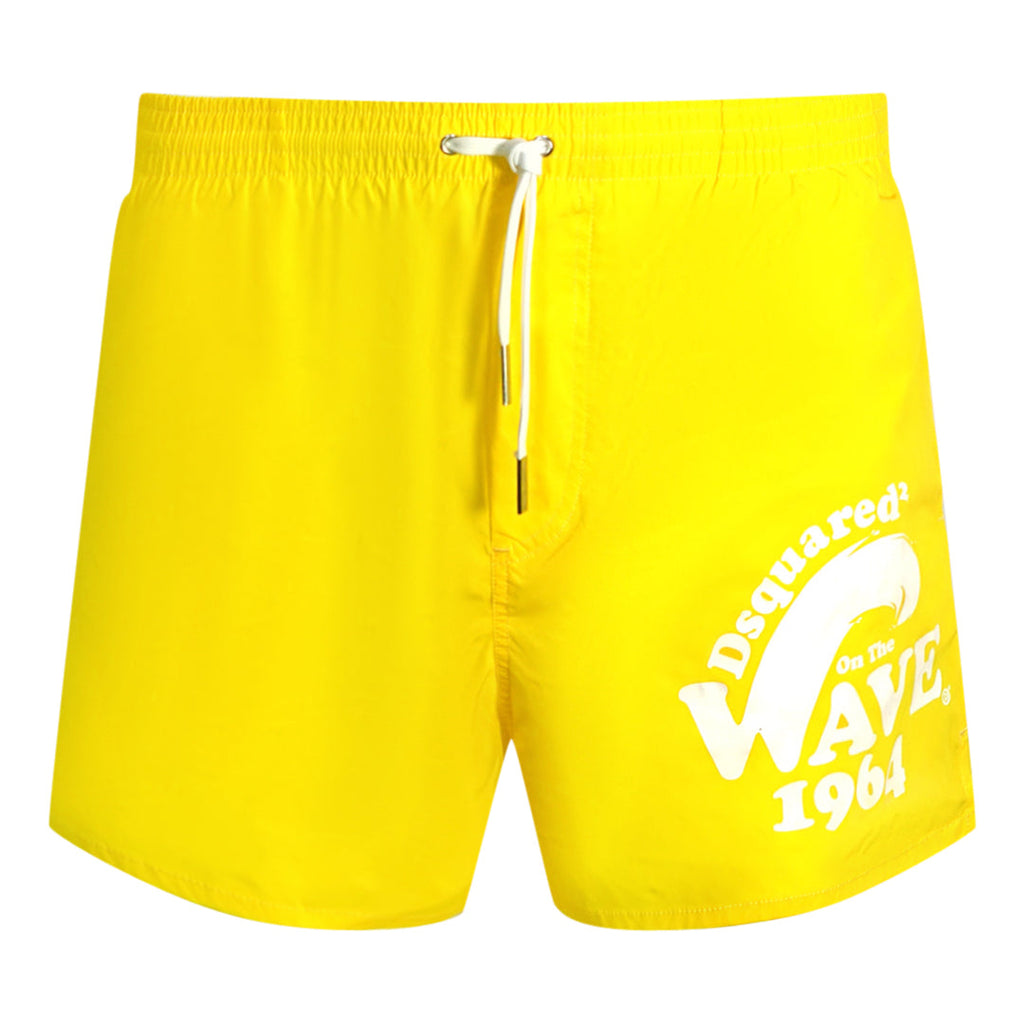 Dsquared2 On The Wave 1964ogo Yellow Swim Shorts D7B644650 72048