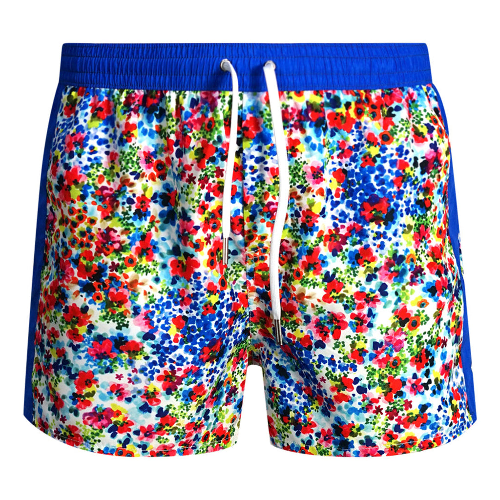 Dsquared2 Floral Design Blue Swim Shorts D7B64510 47048