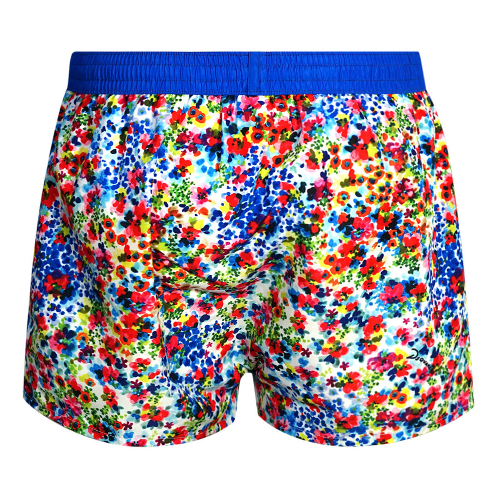 Dsquared2 Floral Design Blue Swim Shorts D7B64510 47048